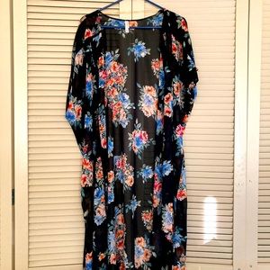 Xhilaration Floral Kimono or Beach Coverup
